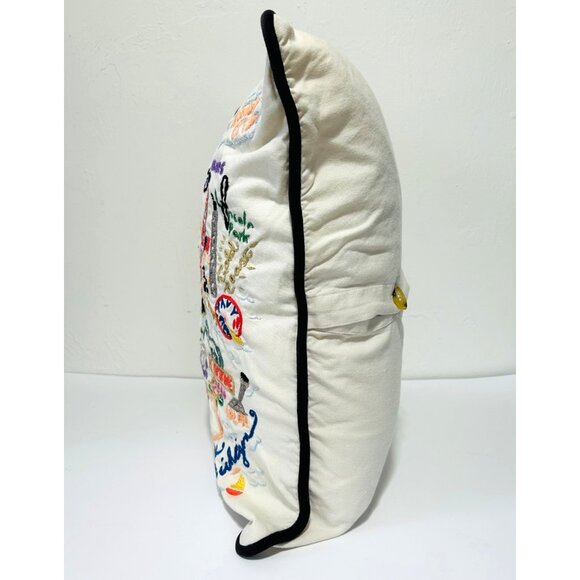 Catstudio Chicago Embroidered Pillow - Picture 6 of 12